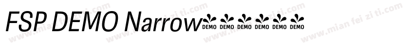 FSP DEMO Narrow字体转换